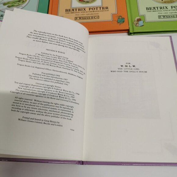 Beatrix Potter Set of 5 Books Small Illustrated Kids Stories Peter Rabbit - Picture 5 of 8